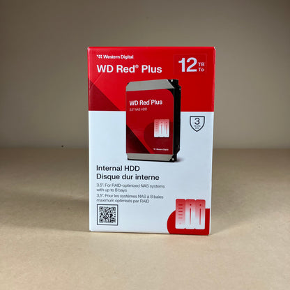 New Western Digital WD 3.5" Red Plus 12TB SATA-600 HDD WD120EFGX-SPCPHN0