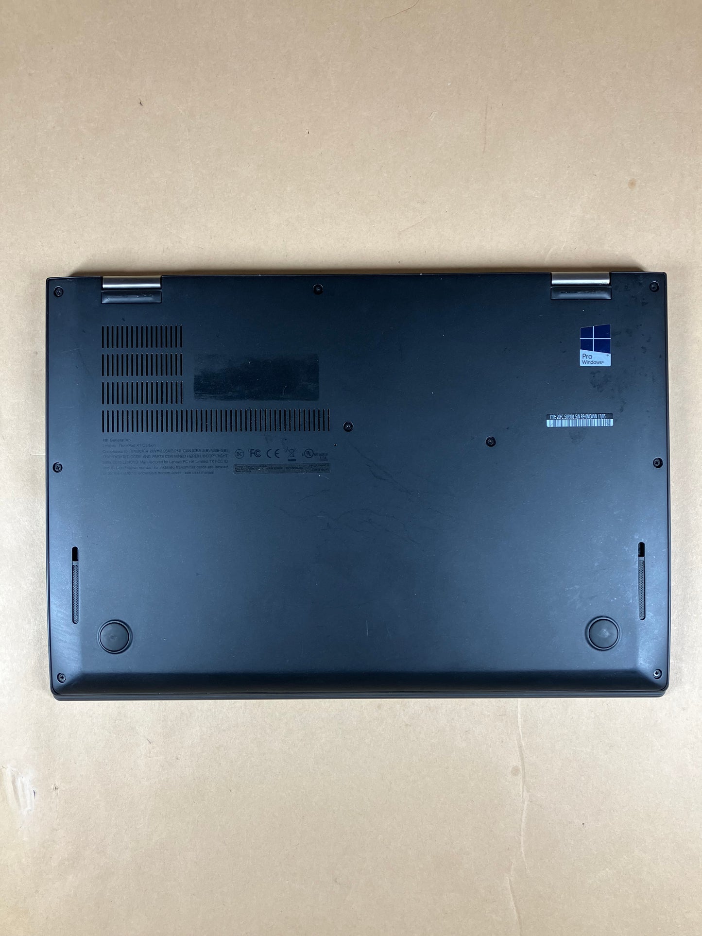 Lenovo ThinkPad X1 CARBON GEN 4 14" i7-6600U 2.6GHz 8GB RAM 256GB SSD