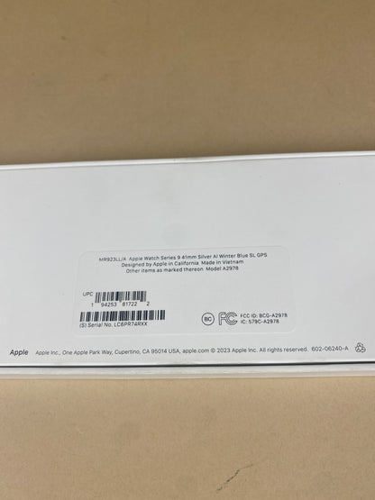 New GPS Only Apple Watch Series 9 41MM Aluminum A2978