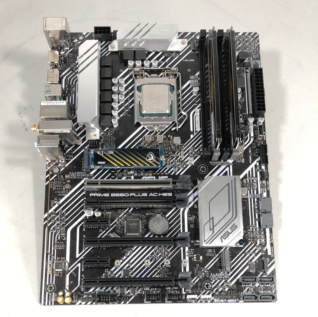 ASUS Prime B560-Plus AC-HES 2x8GB 2133MHz RAM Intel i7-11700F 2.5GHz 1TB SSD CPU Combo