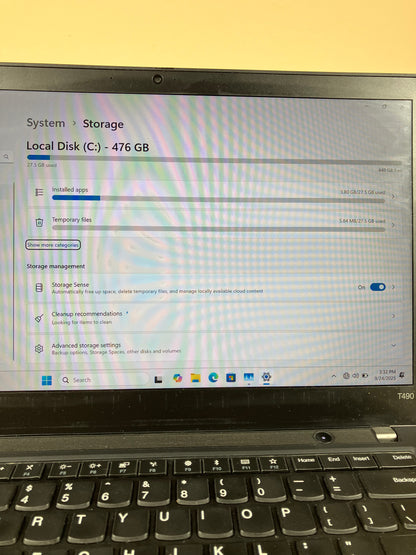 Lenovo ThinkPad T490 14" i5-8265U 1.8GHz 16GB RAM 512GB SSD