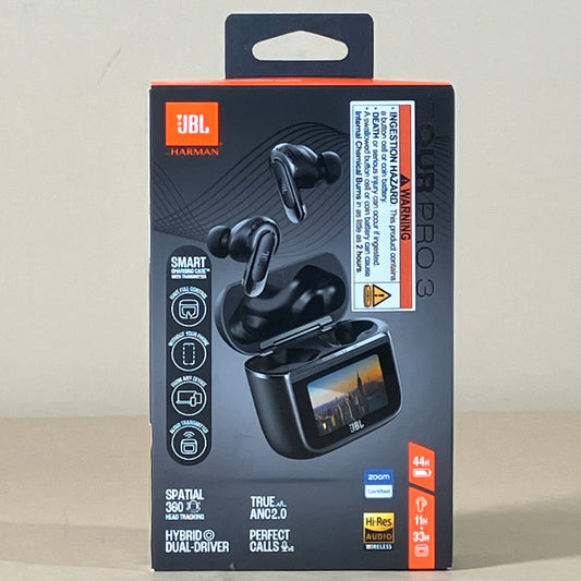 New JBL Tour Pro 3 Black True Wireless Noise Cancelling Earbuds