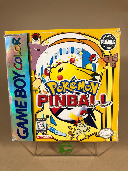 Pokemon Pinball (Nintendo GameBoy Color, 1999) With Box