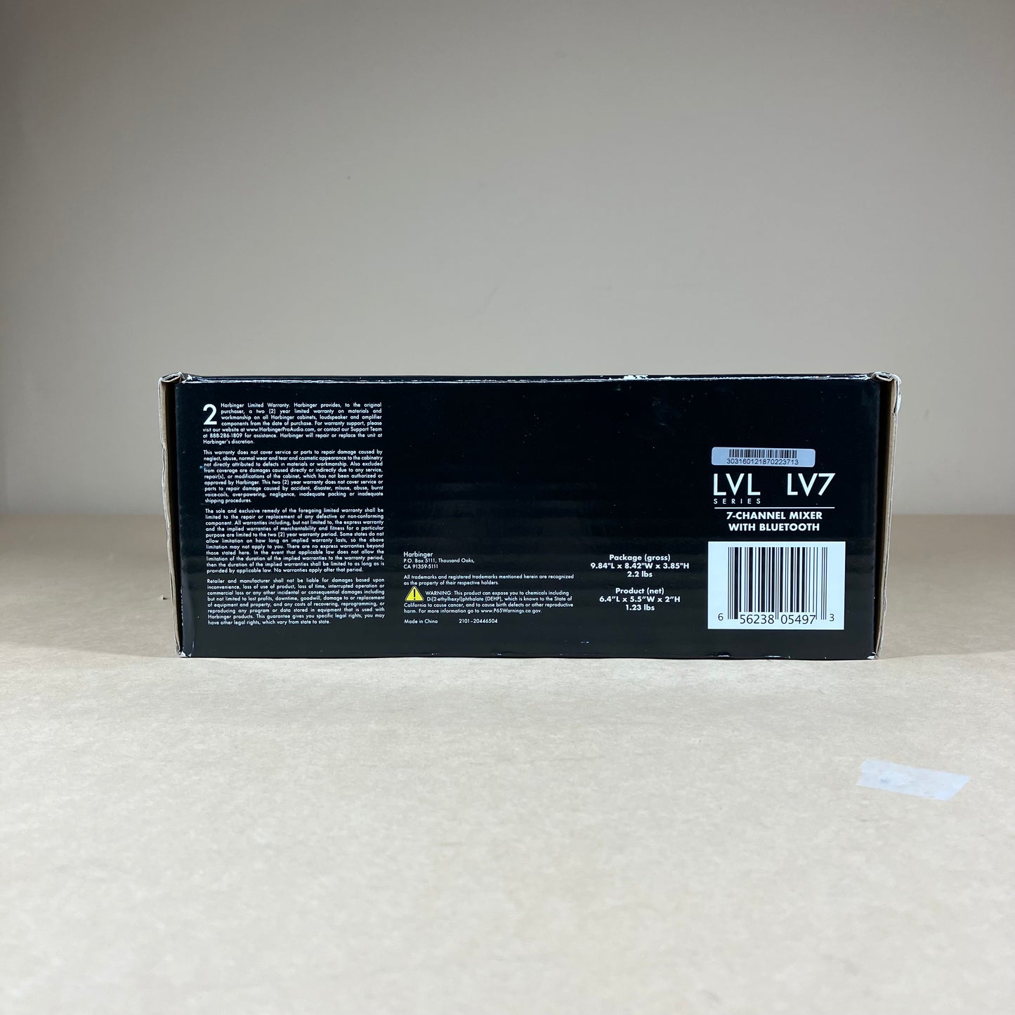 Harbinger LVL series 7-Channel Mixer With Bluetooth LV7