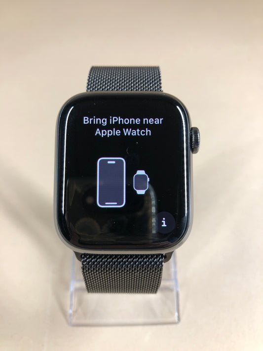 Unlocked Apple Watch Series 9 45MM Stainless Steel &amp; Ceramic A2984