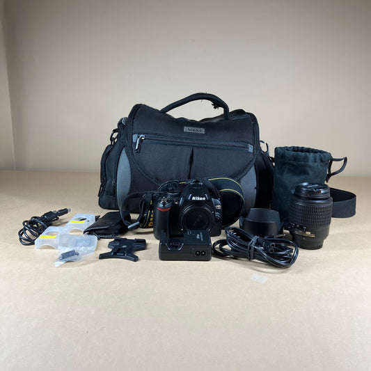 Nikon D60 12.0MP Digital Camera with 55- 200MM Lens and Accessories