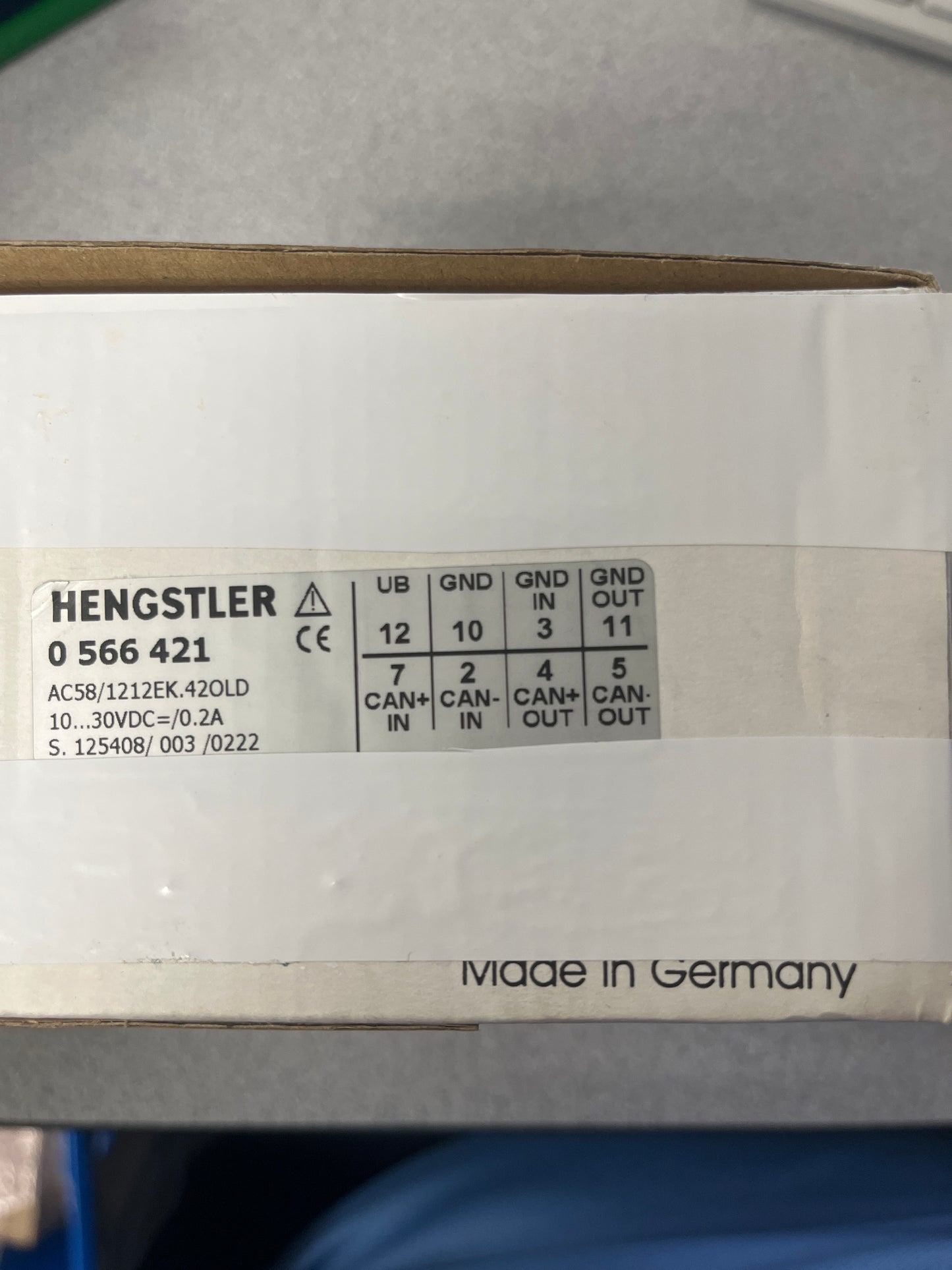 New HENGSTLER Encoder Absolute AC58/1212EK.420LD