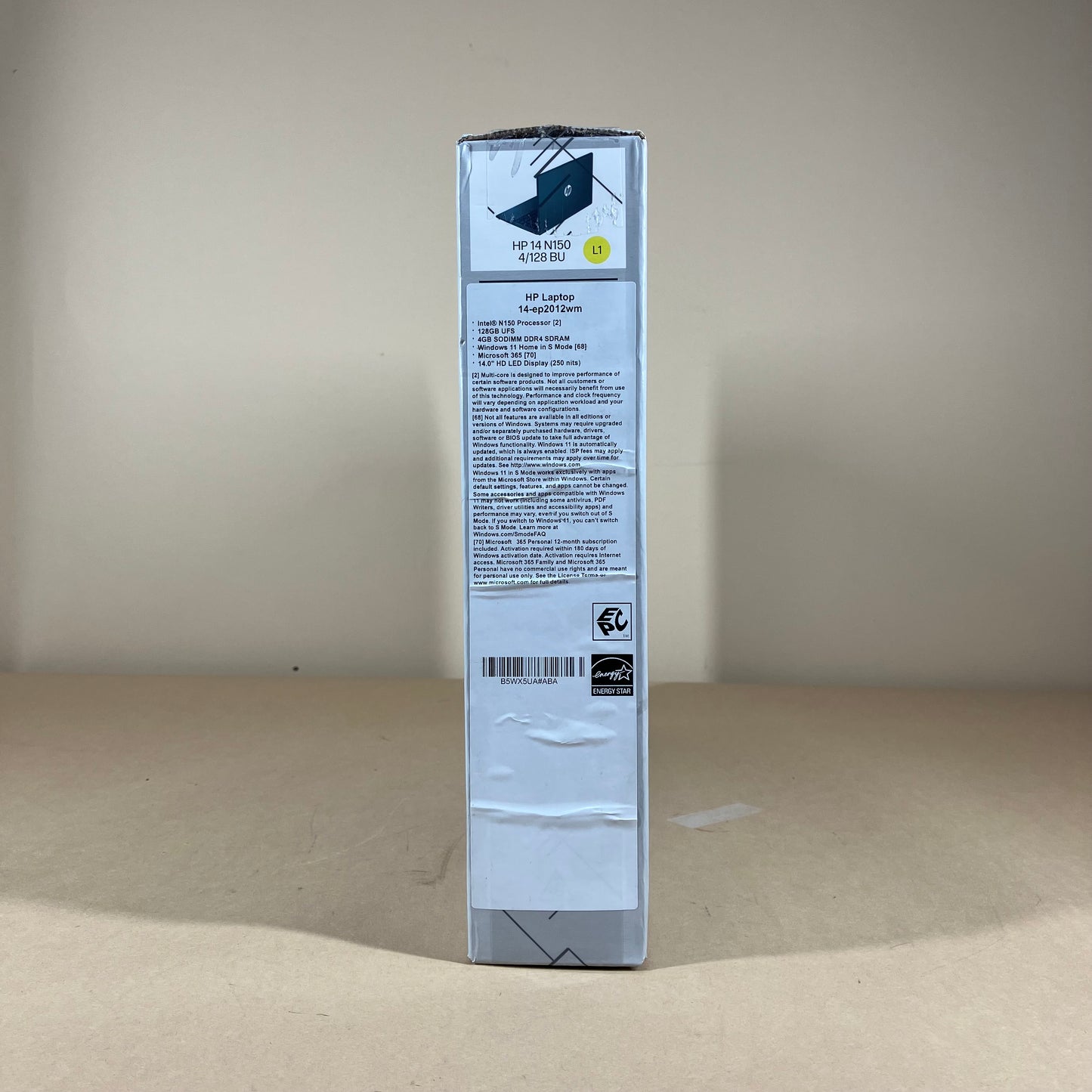 New HP Laptop 14-EP2012WM 14" N150 0.8GHz 4GB RAM 128GB SSD SSD