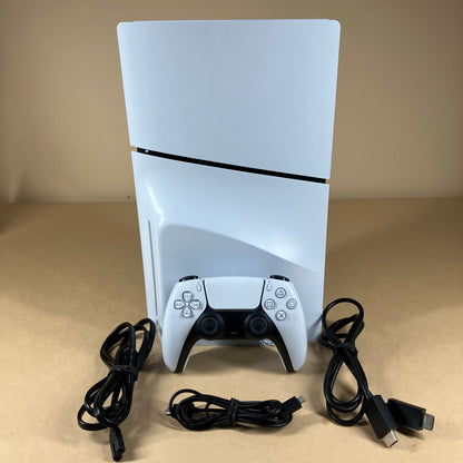 Sony PlayStation 5 Slim Disc Edition PS5 1TB White Gaming System CFI-2015