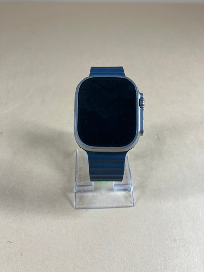 Unlocked Apple Watch Ultra 2 49MM Blue Titanium Blue Sport Band