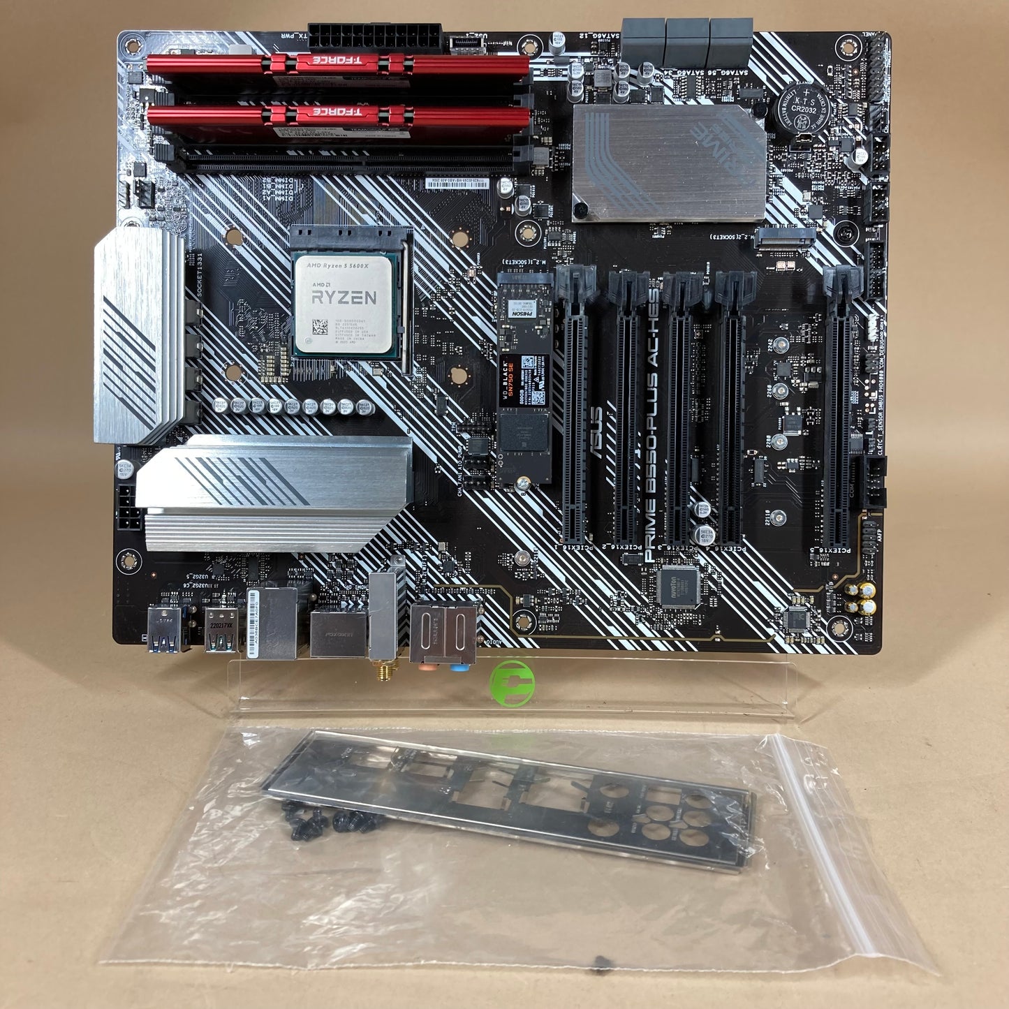 ASUS Prime B550-Plus AMD Ryzen 5 5600X 16GB RAM 500GB SSD Motherboard Combo