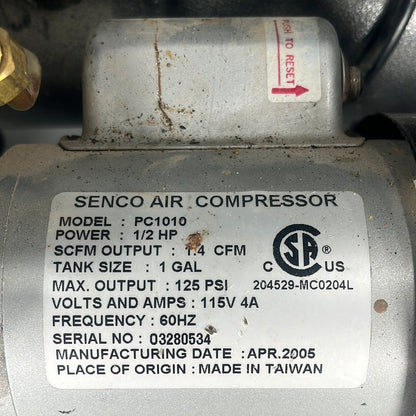 Senco PC1010 115V Air Compressor