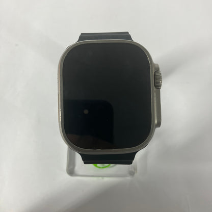 Unlocked Apple Watch Ultra 49MM Natural Titanium Black Solo Loop MQET3LL/A