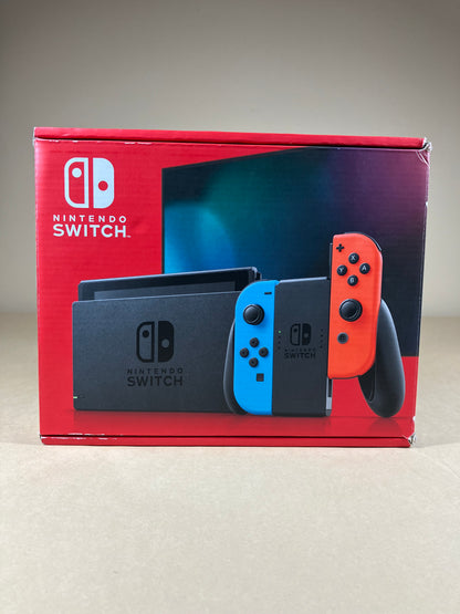 New Nintendo Switch v2 Video Game Console HAC-001(-01)  Red/Blue