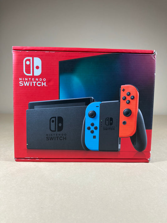 New Nintendo Switch v2 Video Game Console HAC-001(-01)  Red/Blue