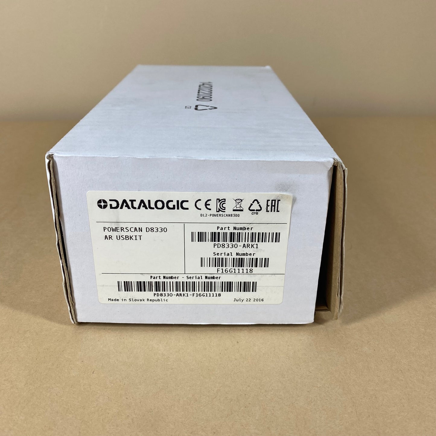 New Datalogic Powerscan Barcode Scanner D8330 Yellow/Black