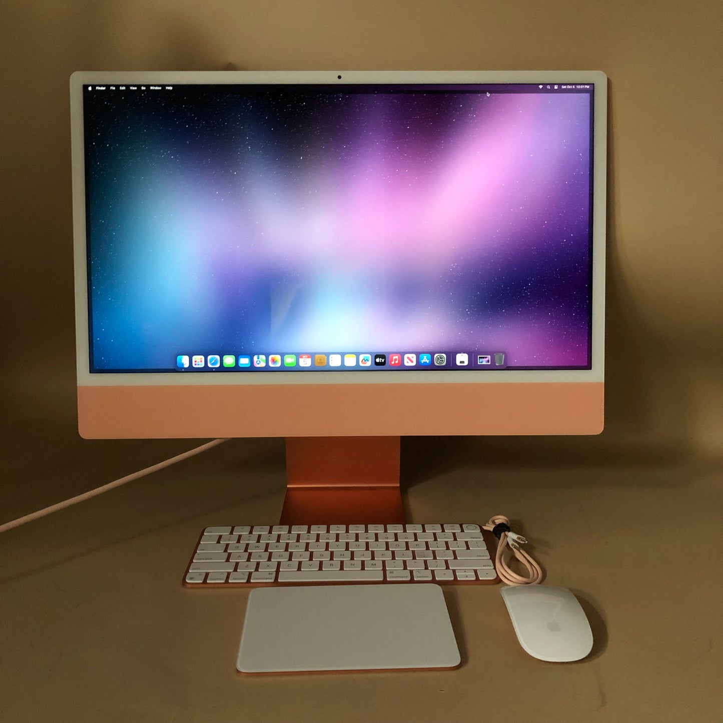 2021 Apple iMac 24" M1 3.2GHz 8GB RAM 512GB SSD Orange A2874