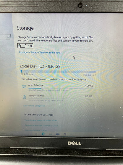Dell Inspiron 5100 15.6" i3-7130U 2.7GHz 8GB RAM 1TB HDD