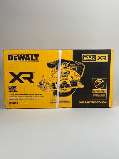 New DeWalt DCS565B 20V MAX 6 1/2" Cordless Brushless Circular Saw