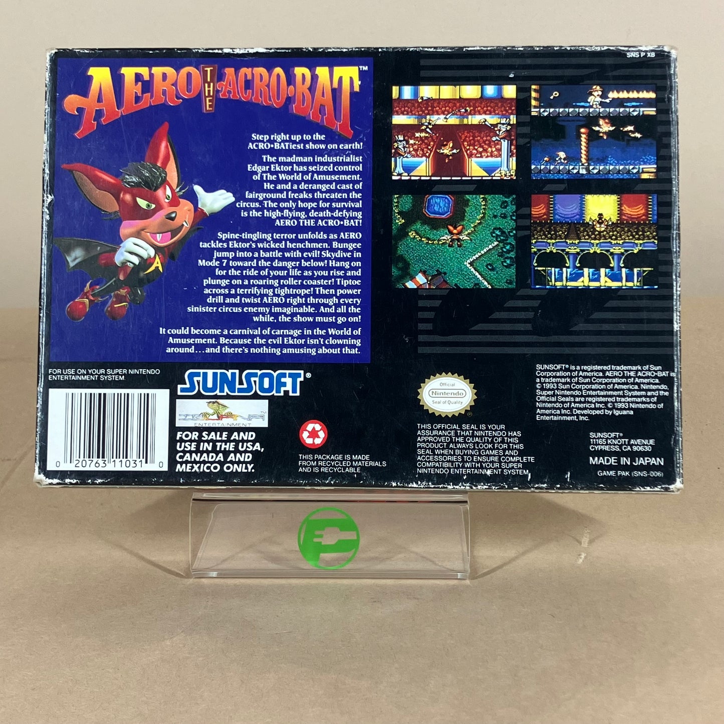 Aero the Acro-Bat (Super Nintendo SNES, 1993)