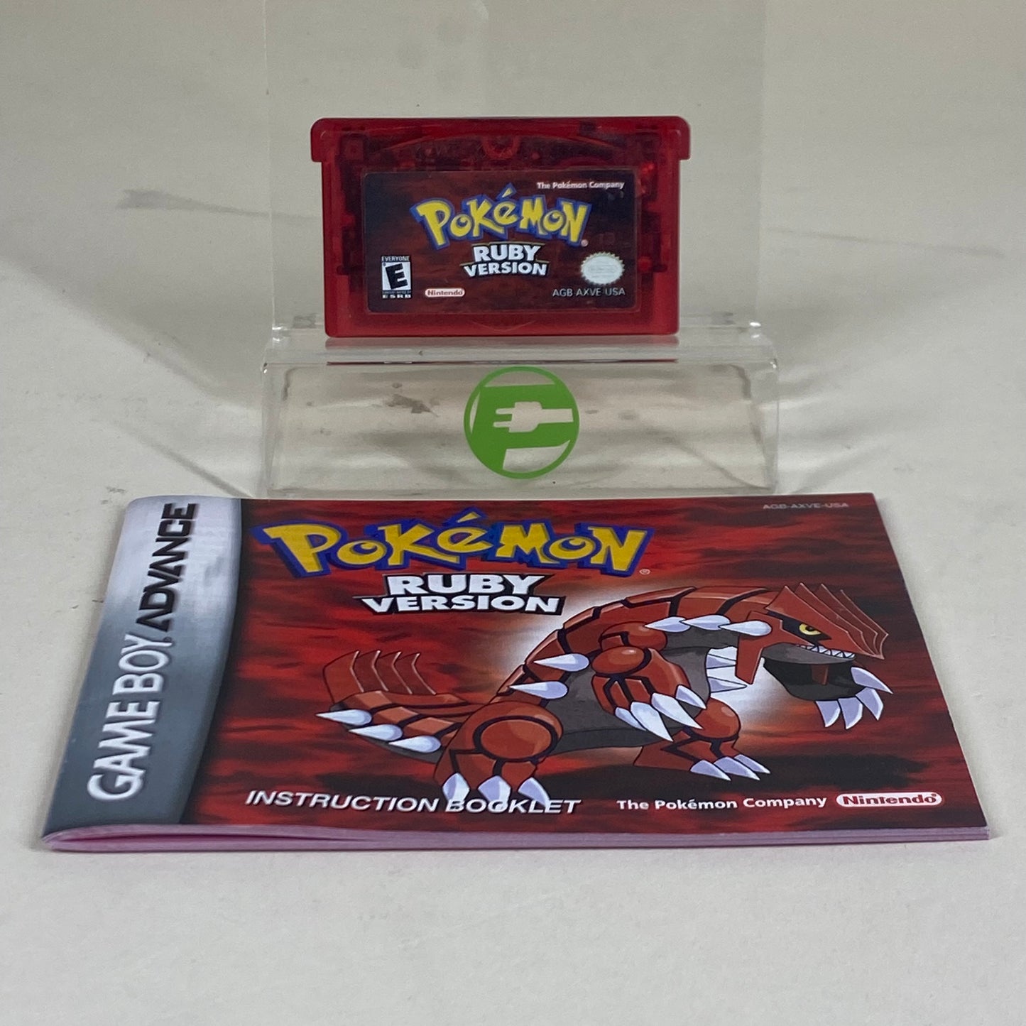 Pokemon Ruby Version (Nintendo Game Boy Advance, 2002) Dry Battery With Manual