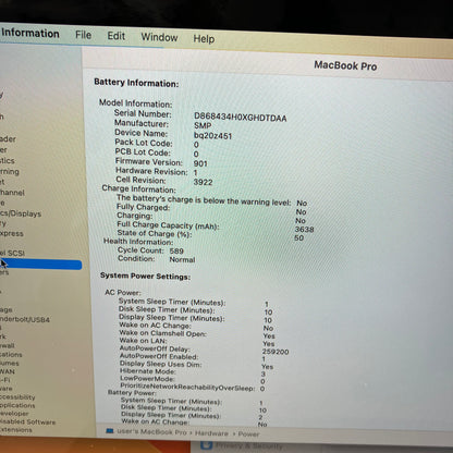 2017 Apple MacBook Air 13.3" i5 3.1GHz 8GB RAM 256GB SSD Space Gray A1706