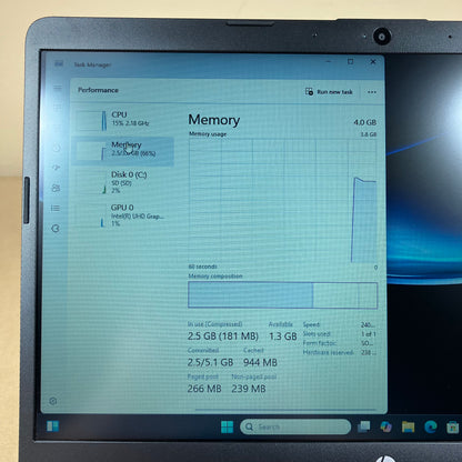 HP Laptop 14-CF2112WM 14" Celeron N4120 1.1GHz 4GB RAM 64GB SSD