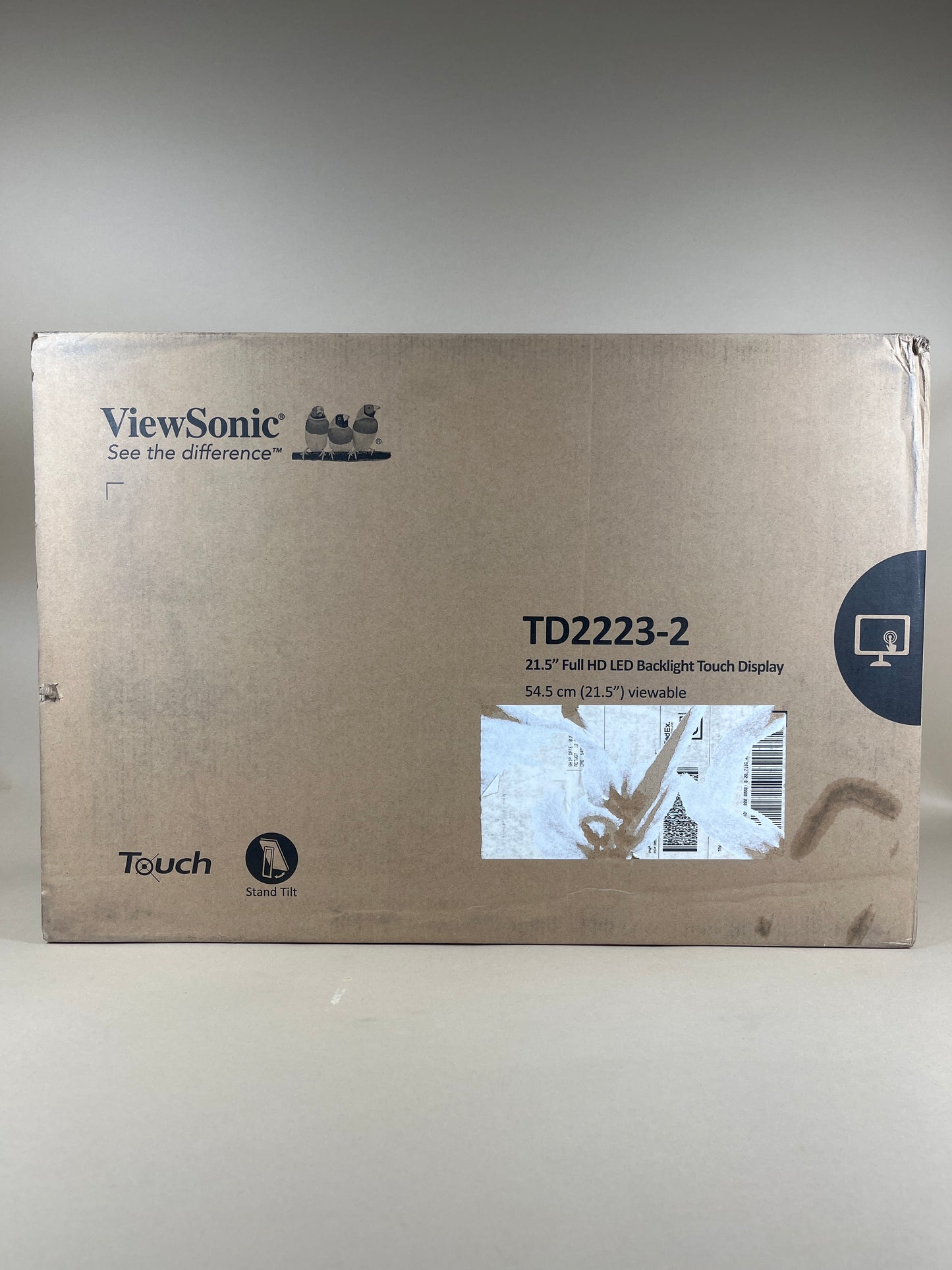 New ViewSonic 21.5" TD2223-2 FHD FHD 75Hz 10-Point Multi IR Touch Monitor