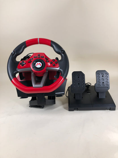 Nintendo MarioKart Racing Wheel Pro Deluxe Black/Red NSW-228