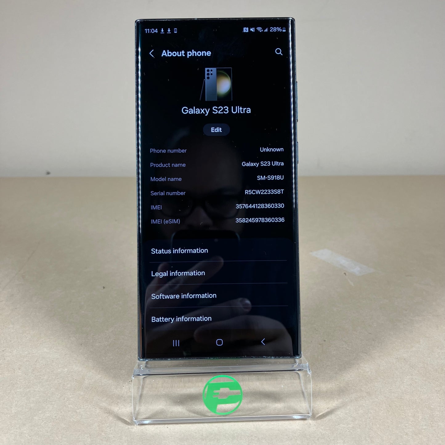 Unlocked Samsung Galaxy S23 Ultra 12GB RAM 512GB SM-S918U Phantom Black