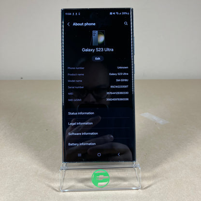 Unlocked Samsung Galaxy S23 Ultra 12GB RAM 512GB SM-S918U Phantom Black