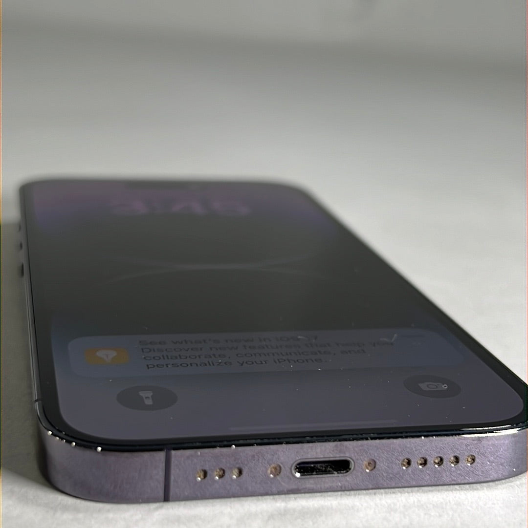 Factory Unlocked Apple iPhone 14 Pro eSIM 256GB Deep Purple MQ1D3LL/A