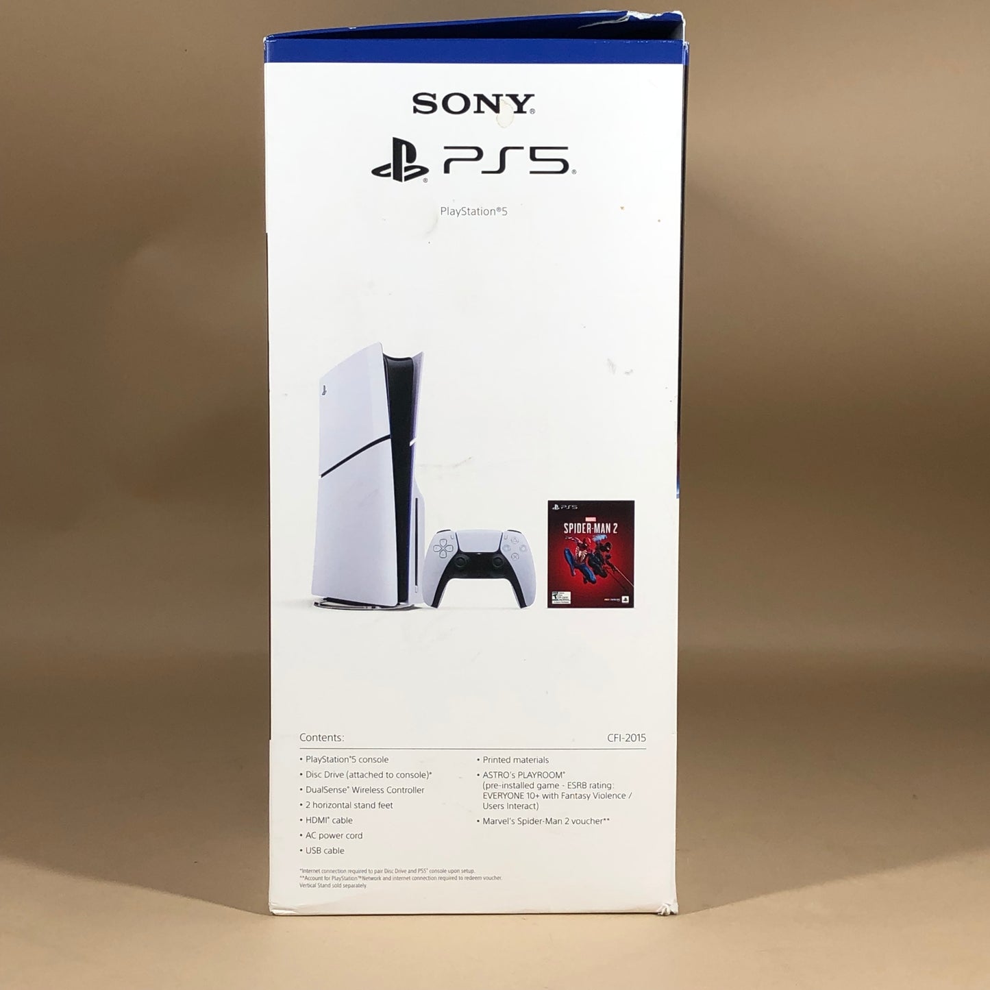 Sony PlayStation 5 Slim Disc PS5 1TB White Console Gaming System CFI-2015