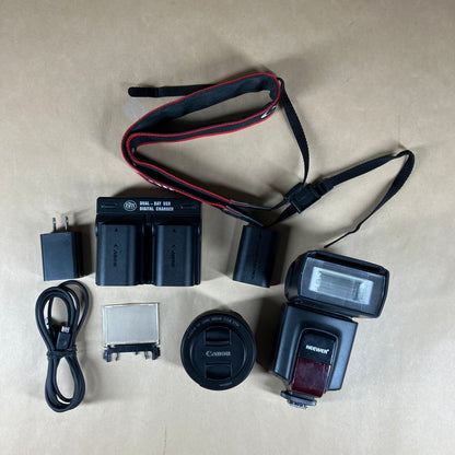 Canon EOS 70D with Canon 50 MM 1:18 STM Lens