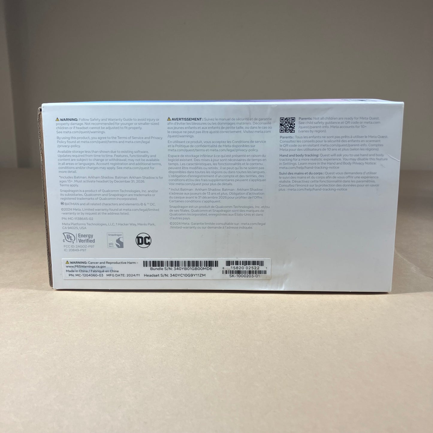 Meta Quest 3S 128GB Standalone All-in-One VR Headset P97