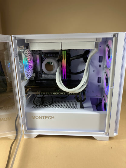 New Montech Intel i7 12700KF 32GB RAM 2TB EVGA GeForce GTX 1080 Ti Custom PC