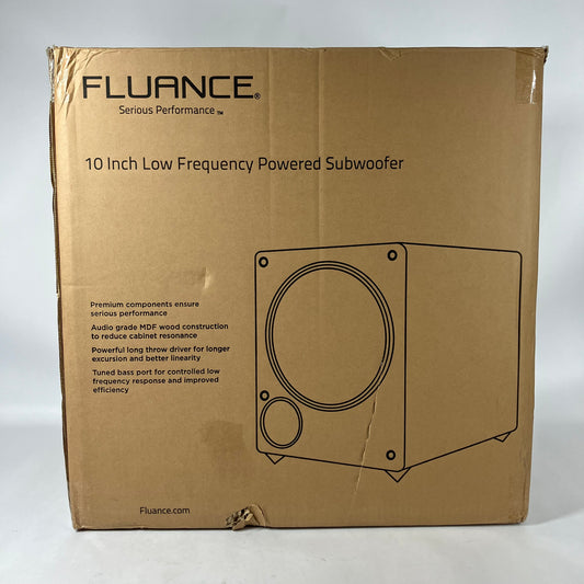 New FLAUANCE 10" Sub  Front-Firing Powered Subwoofer Black DB10
