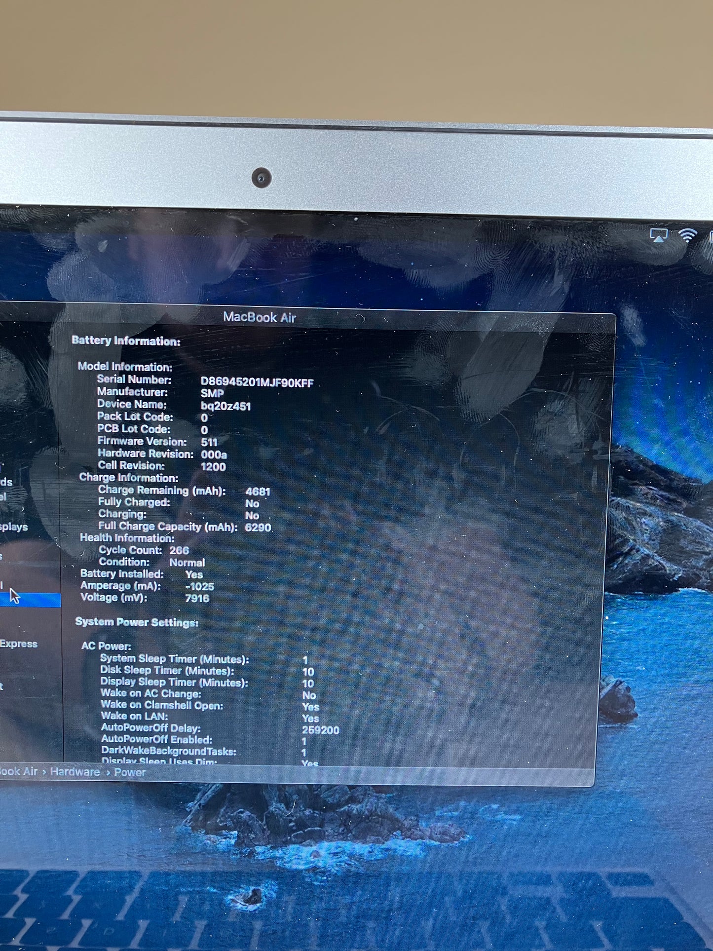 2017 Apple MacBook Air 13.3" i5 1.8GHz 8GB RAM 256GB SSD Silver A1466