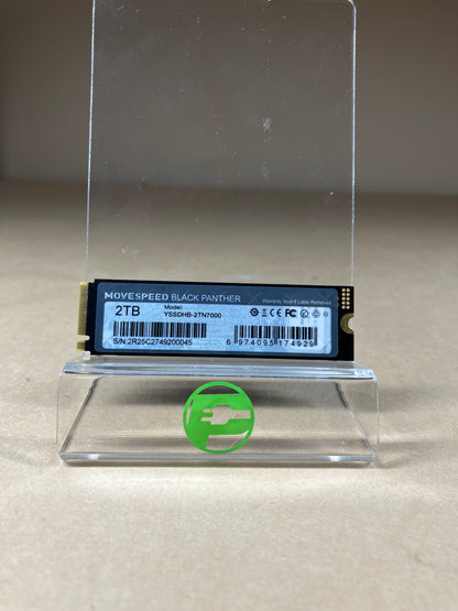 MOVESPEED 2280mm Black Panther 2TB M.2 NVMe Gen 4.0 x 4 SSD YSSDHB-2TN7000