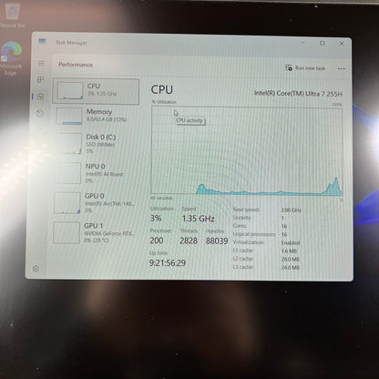 HP OMEN 16 Slim 16-AN0001NR 16" Ultra 7 255h 2.0GHz 64GB RAM 1TB SSD RTX 5060