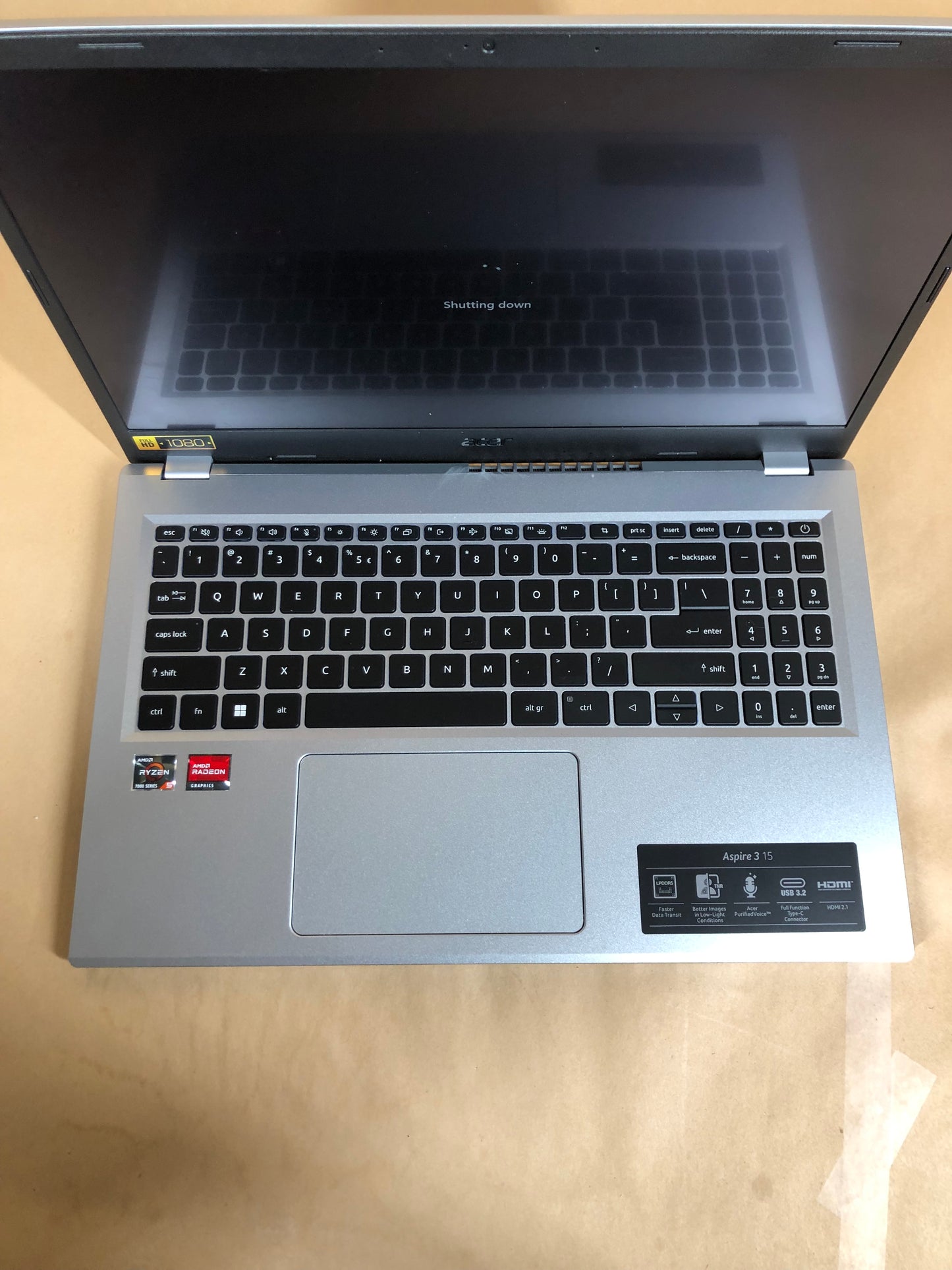 Acer Aspire 3 A315-24PT 15.6" Ryzen 5 7520U 2.8GHz 16GB RAM 512GB SSD