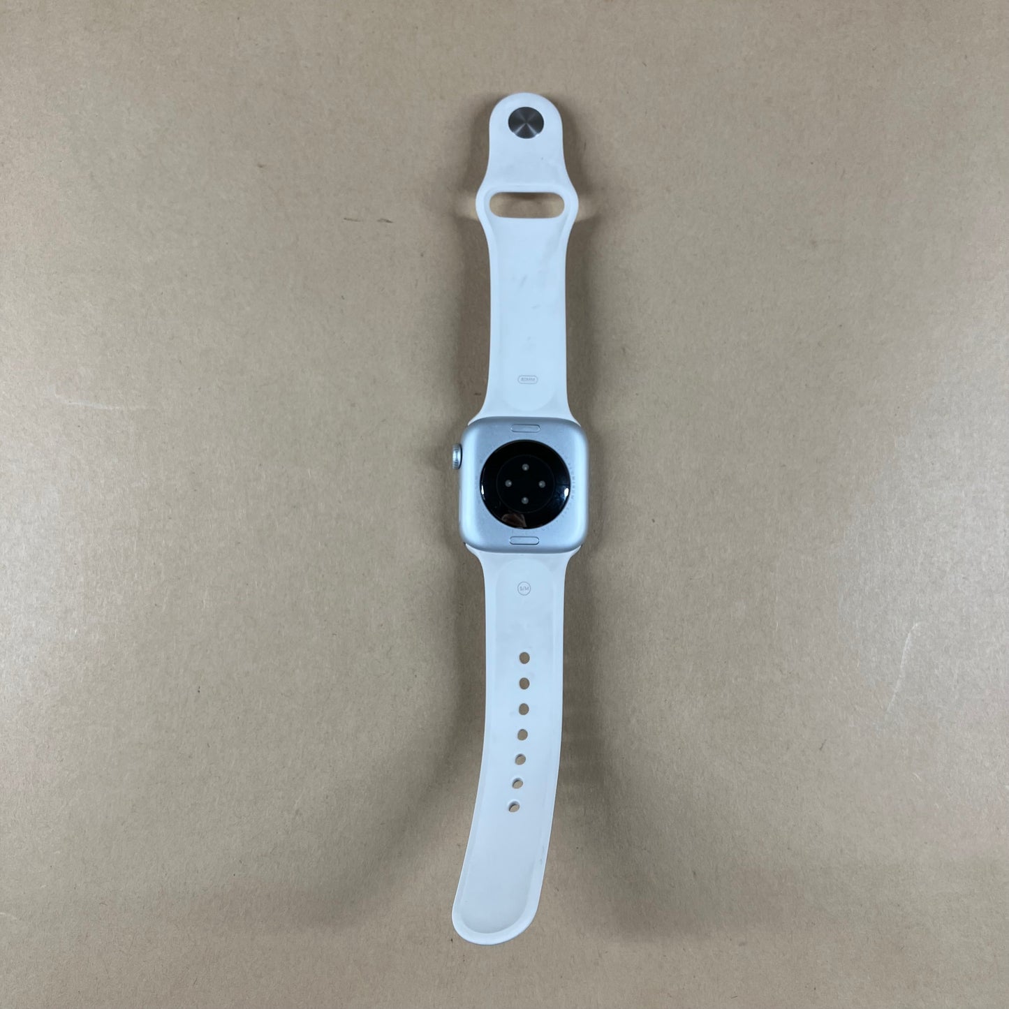 GPS Only Apple Watch Series 10 42MM Silver Aluminum White Sport Band A2997
