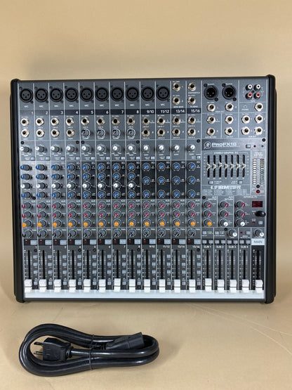 Mackie ProFX16 Professional Mic/Line Mixer with FX POP-PROFX16-V2