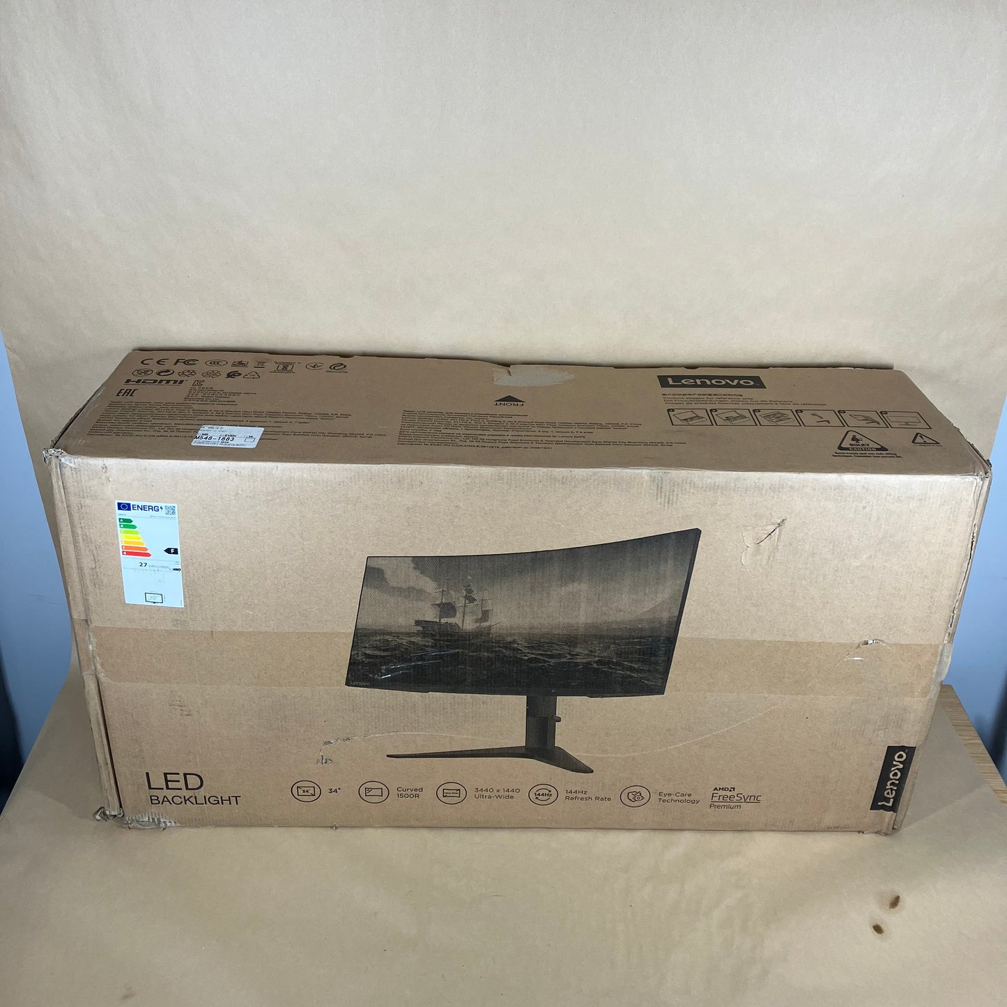 Lenovo 34" G34W-10 VA VA 144Hz Curved Panel Monitor