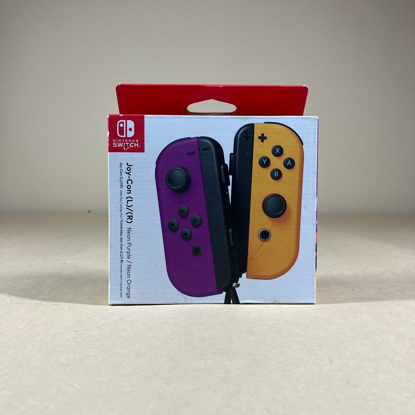New Nintendo Switch Joy-Con Controller Neon Purple/Neon Orange