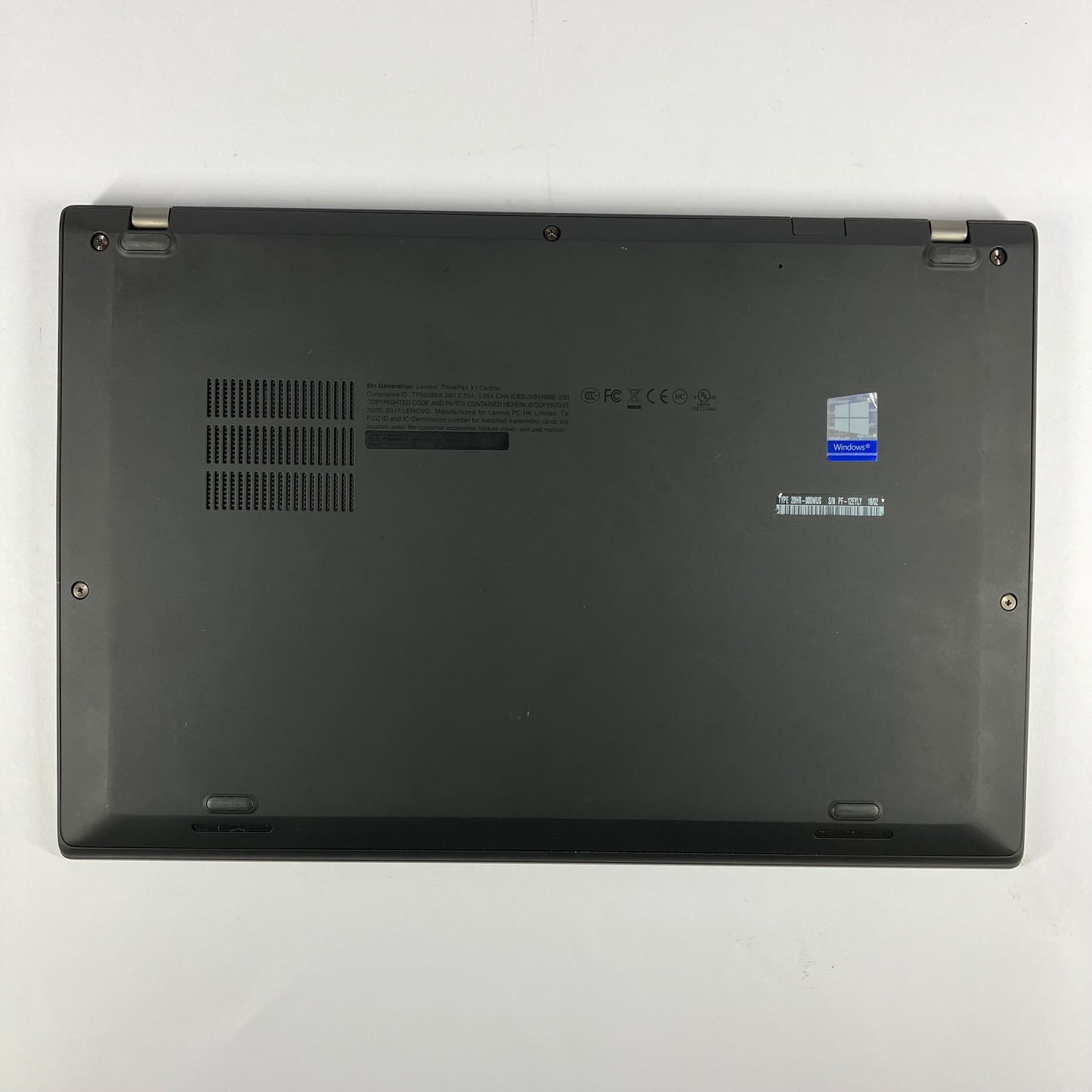 Broken Lenovo ThinkPad X1 CARBON GEN 5 14" i5-7200U 2.5GHz 8GB RAM 256GB SSD