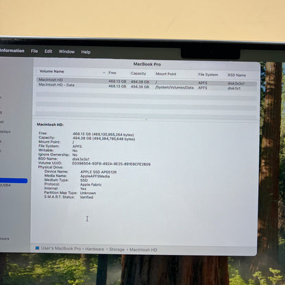 2021 Apple MacBook Pro 14" M1 Pro 14 Core 3.2GHz 16GB RAM 512GB SSD MKGP3LL/A