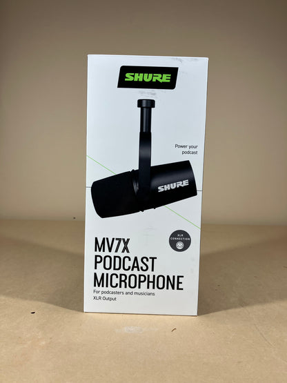 Shure MV7X Podcast Streaming Musians USB Microphone