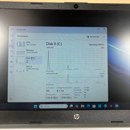 HP Laptop 14-DQ0760DX 14" Celeron N4120 1.1GHz 4GB RAM 128GB SSD