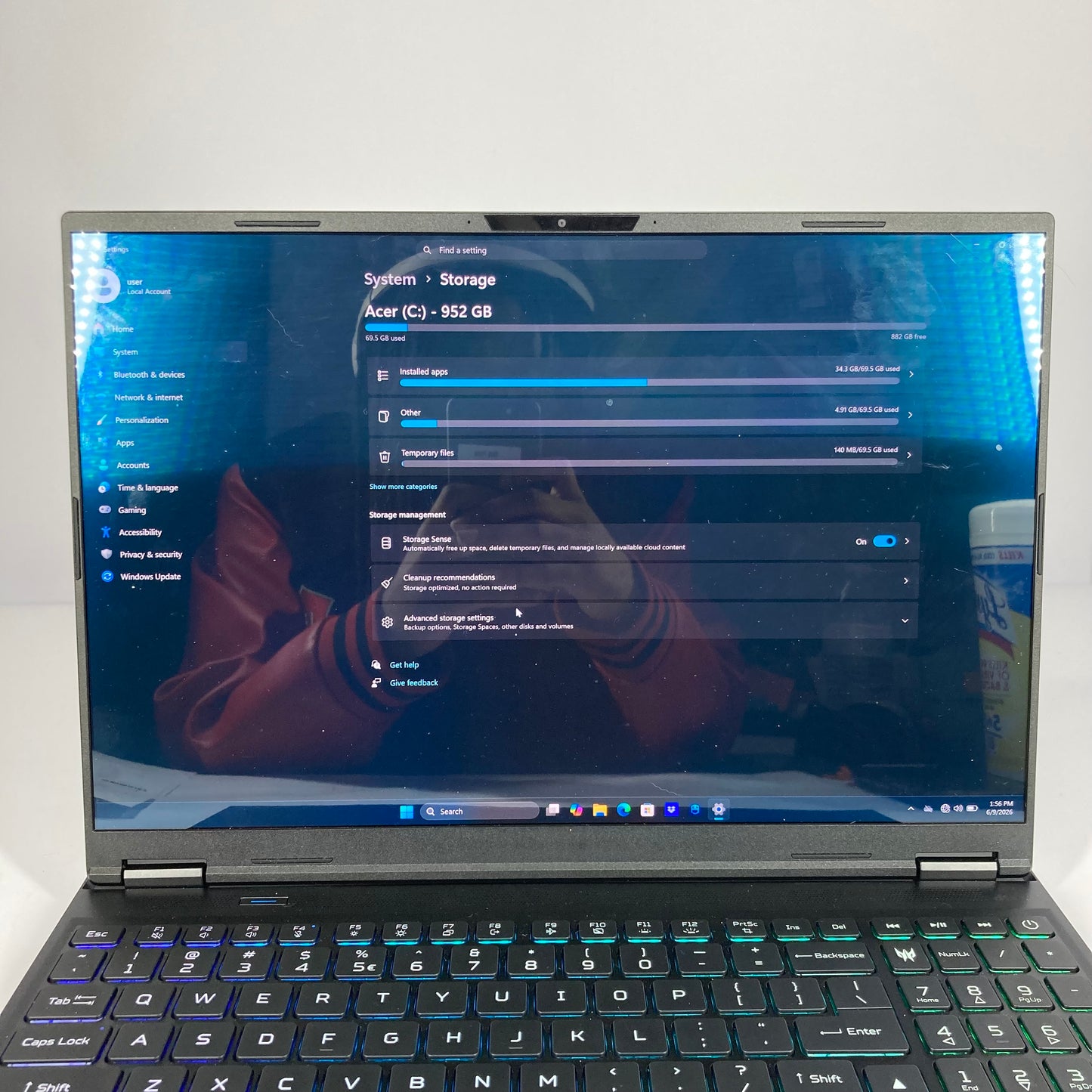 Acer PHN165-71 16" ULTRA 9 275HX 2.7GHz 16GB RAM 1TB SSD GeForce RTX 5060